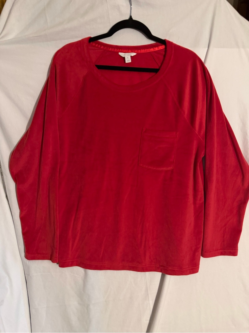 #514 Women’s Red Long Sleeve Pocket Top - Charter Club